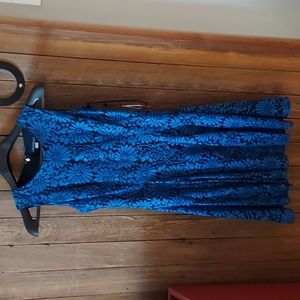 Tommy Hilfiger blue lace overlay dress New 8